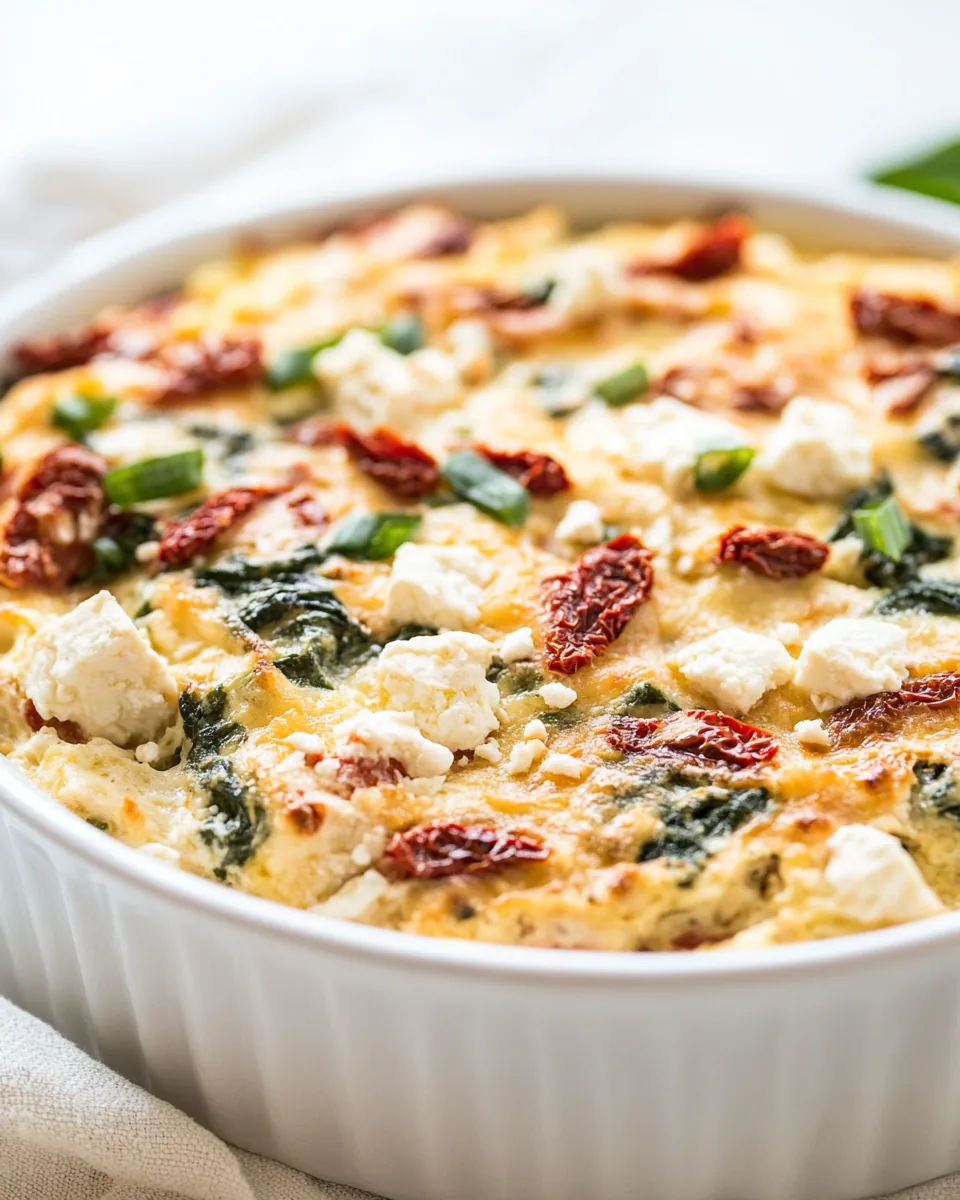 Chicken and Spinach Breakfast Casserole