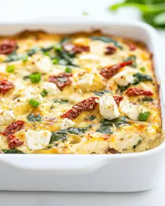 Chicken and Spinach Breakfast Casserole