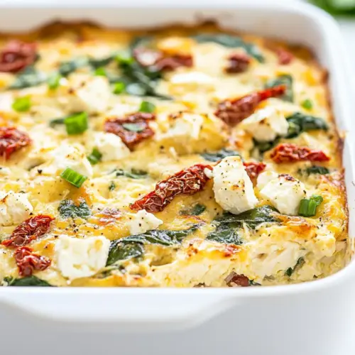 Chicken and Spinach Breakfast Casserole
