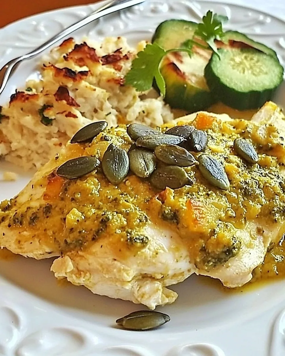 Chicken with Pumpkinseed Pesto