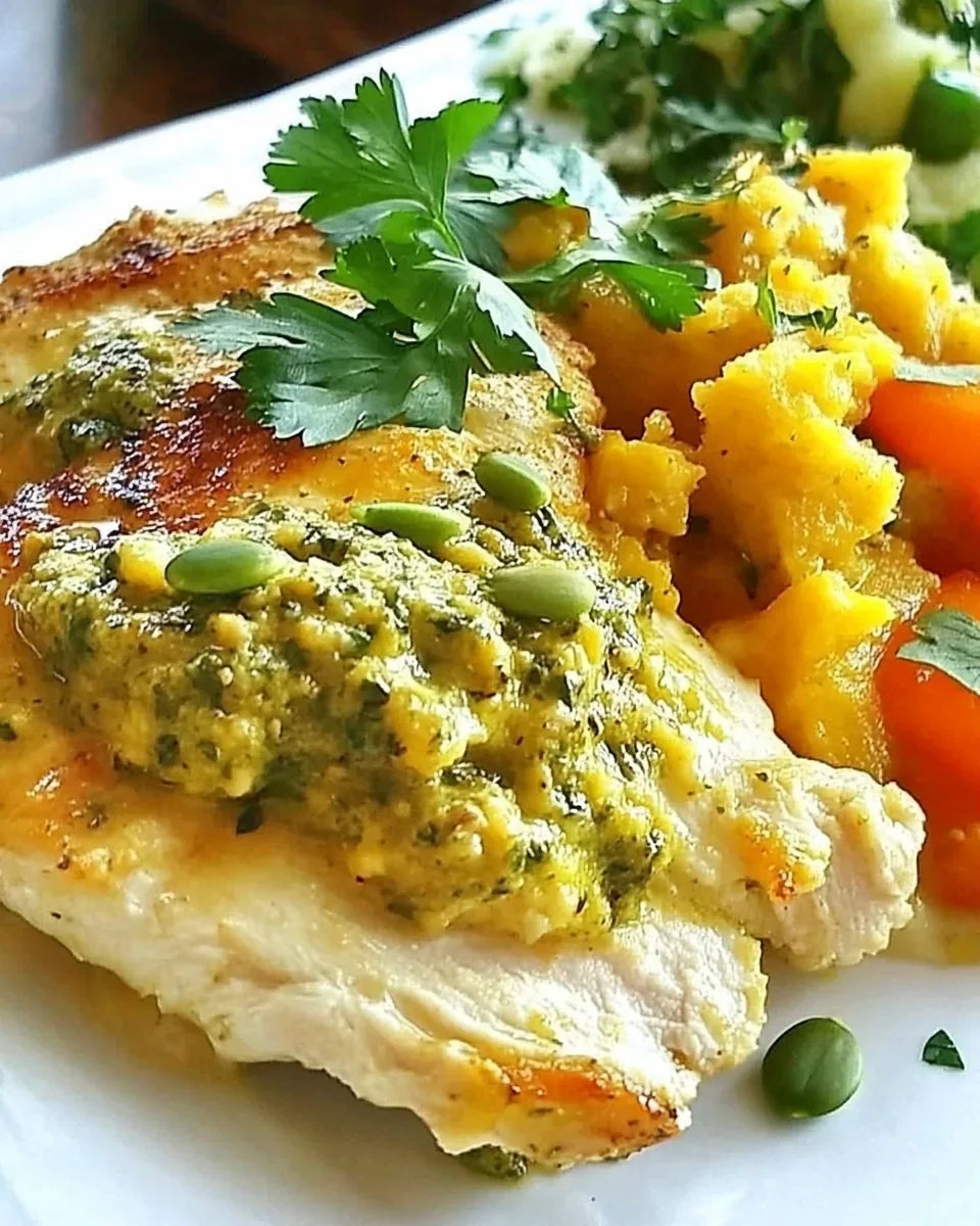 Chicken with Pumpkinseed Pesto