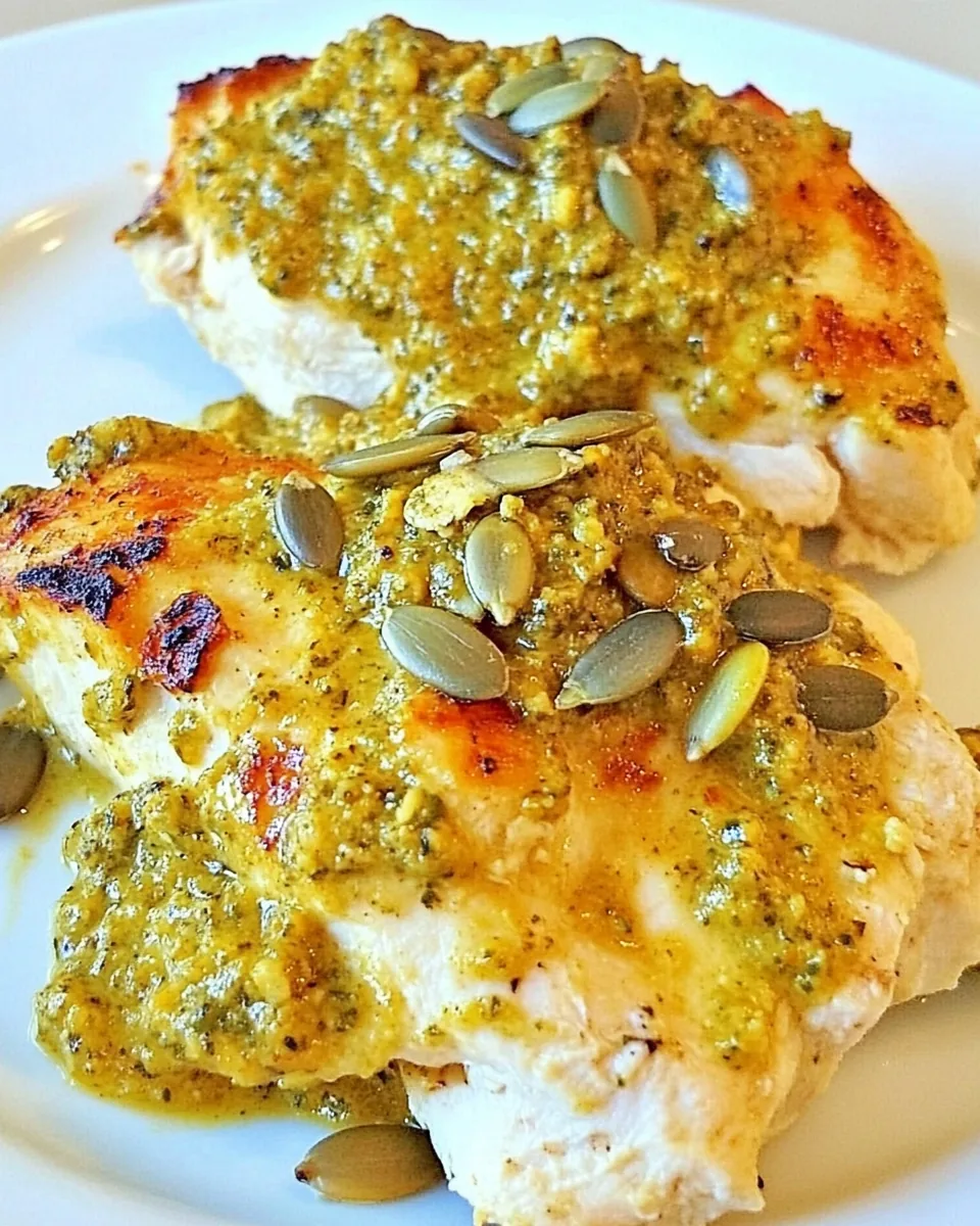 Chicken with Pumpkinseed Pesto