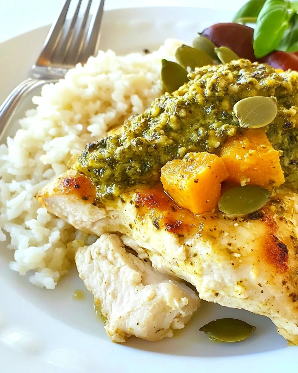Chicken with Pumpkinseed Pesto