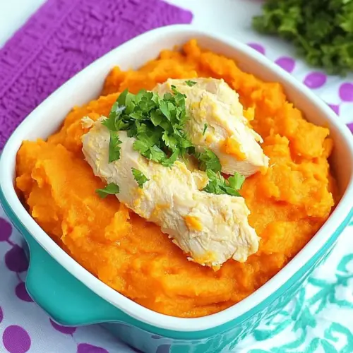 Chicken with Sweet Potato and Carrots Puree