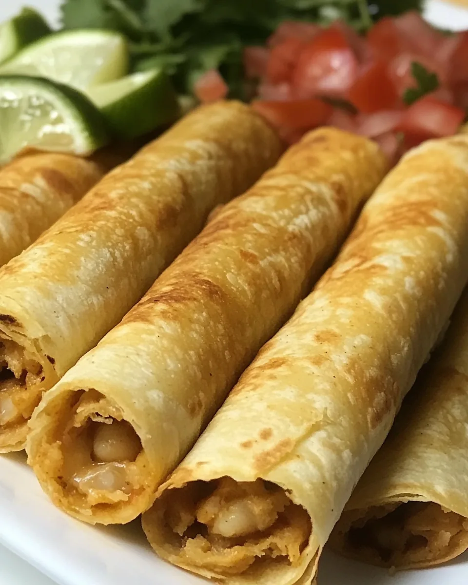 Chickpea Tomato Flautas