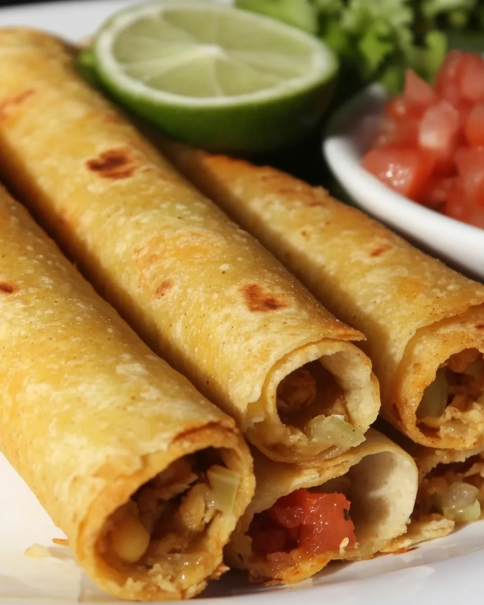 Chickpea Tomato Flautas