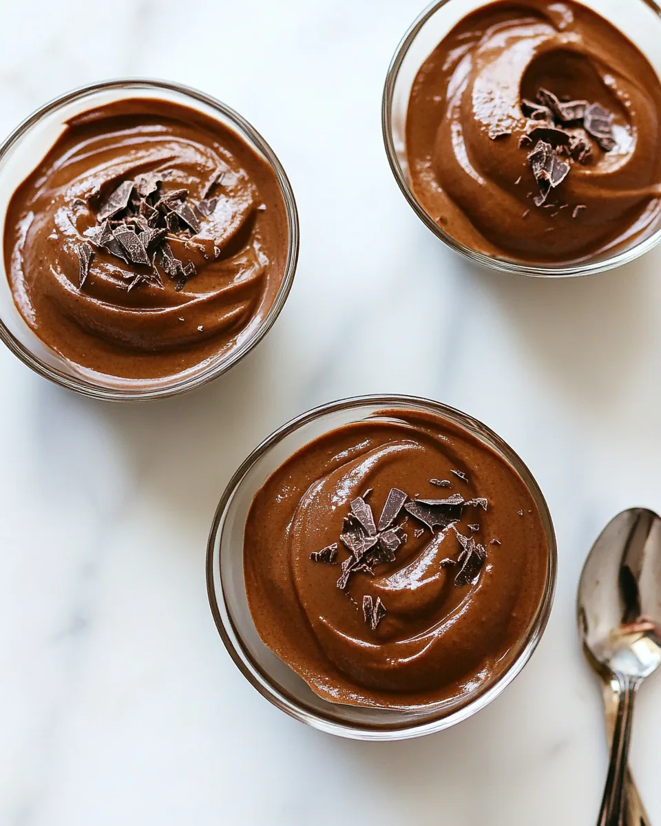 Chocolate Avocado Pudding