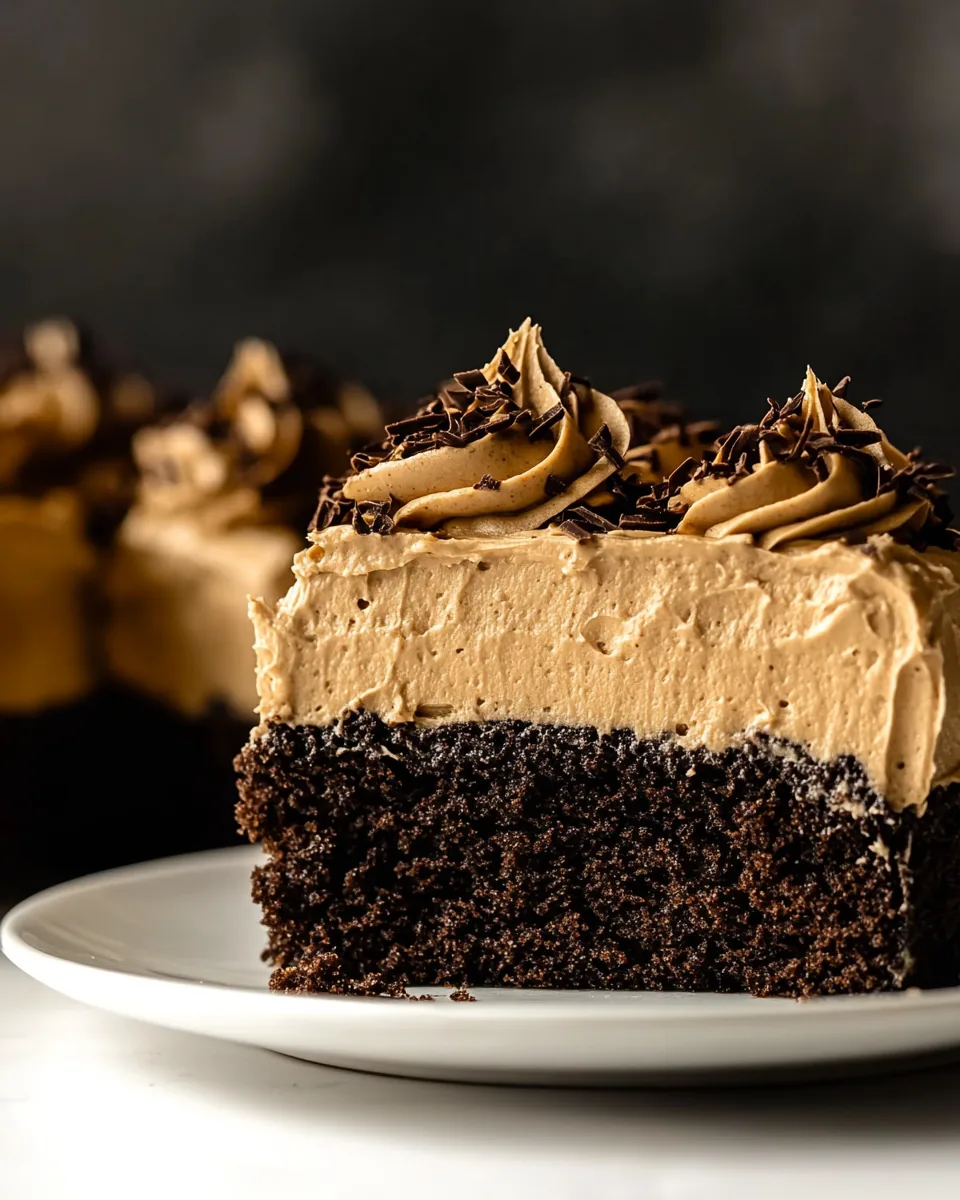 Chocolate Cake with Mocha Buttercream Frosting
