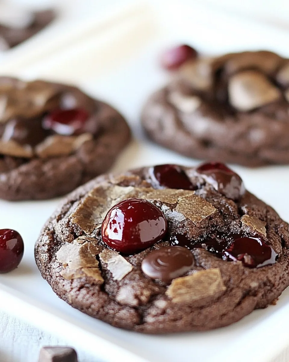 Chocolate Cherry Cookies