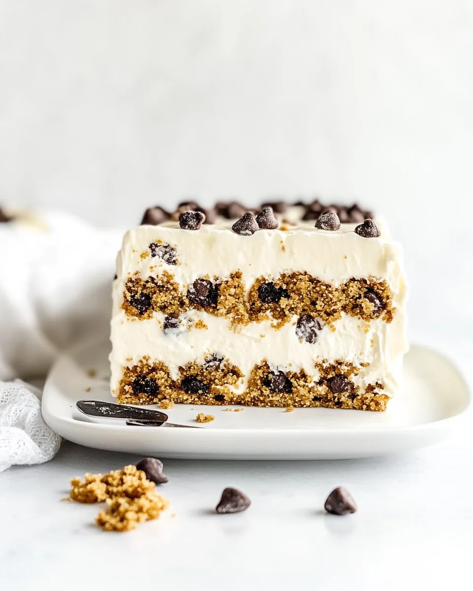 Chocolate Chip Cookie Icebox Cake