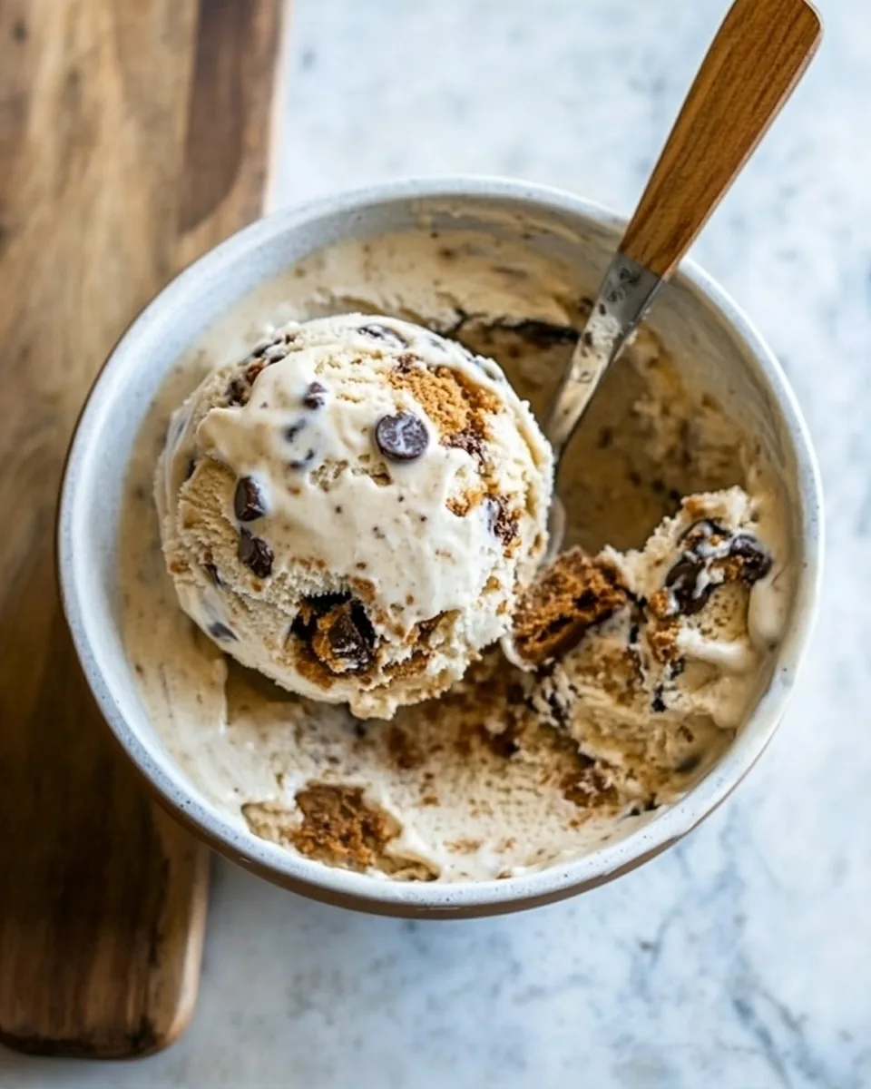 Chocolate Chip Cookies and Cream Pumpkin Ice Cream