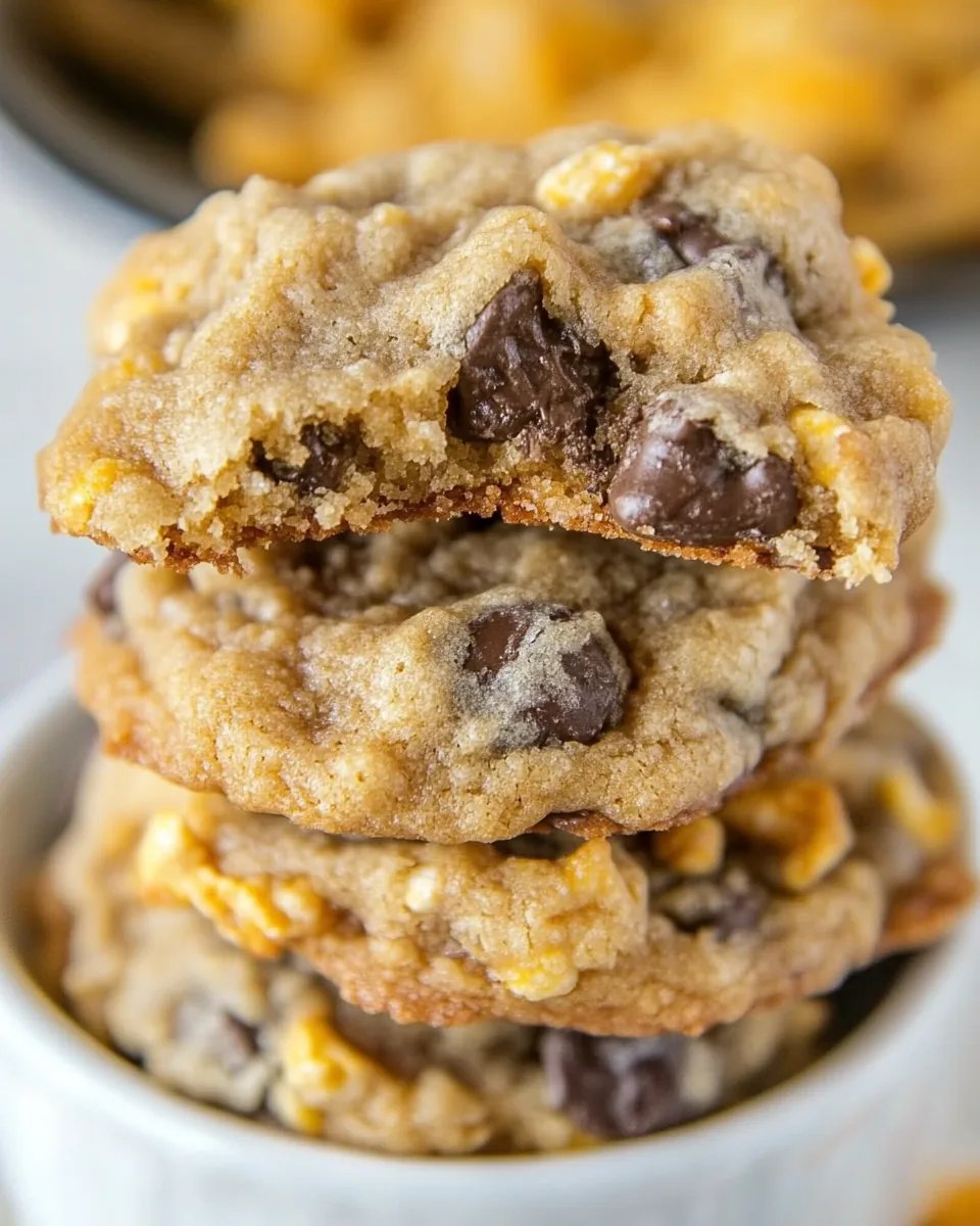 Chocolate Chip Cornflake Cookies