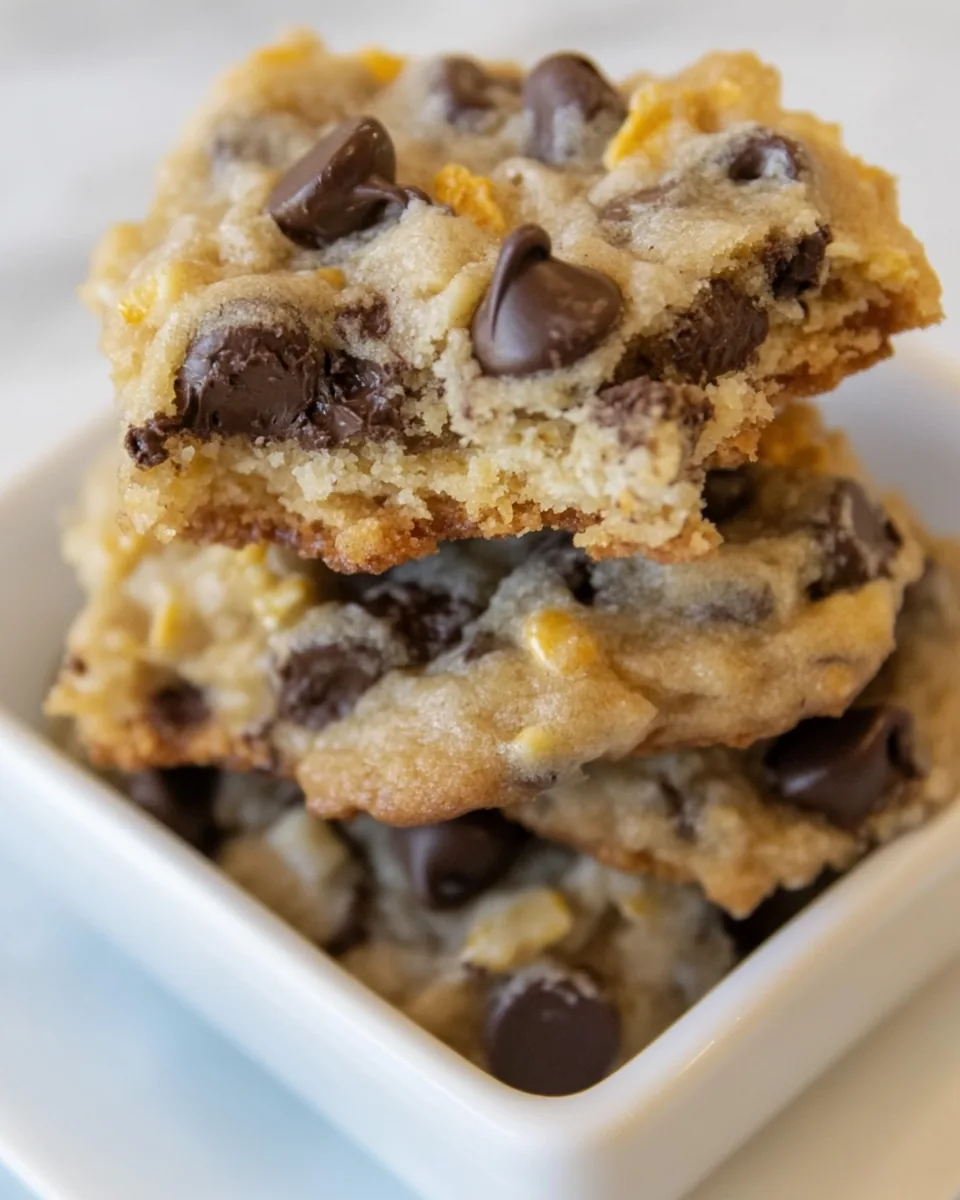 Chocolate Chip Cornflake Cookies