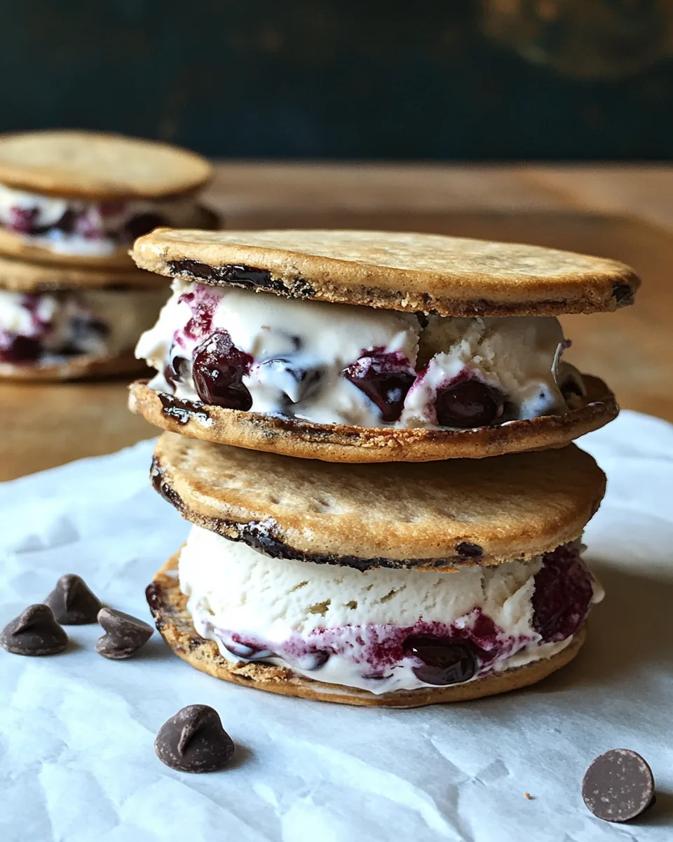 Chocolate Chip Ice Cream Sandwiches