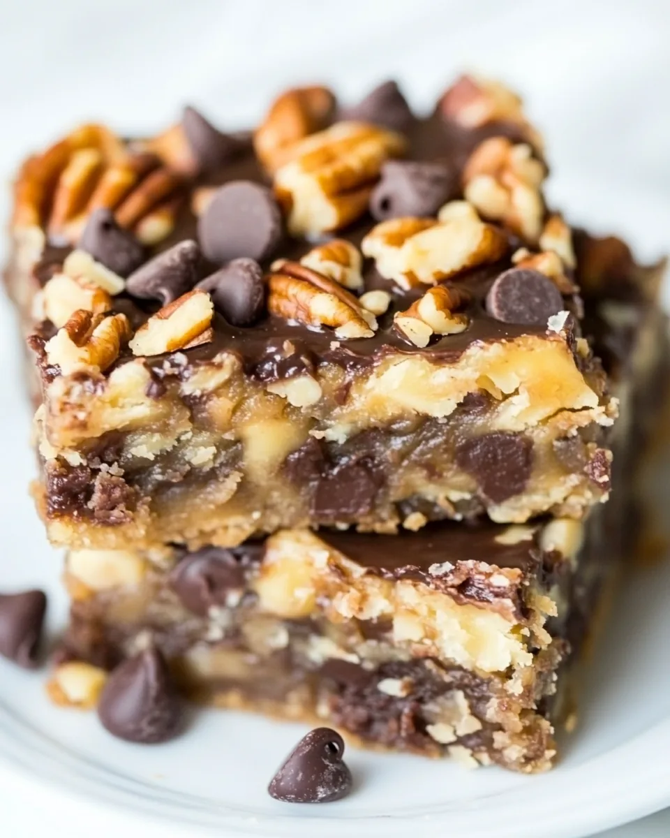 Chocolate Chip Pecan Pie Bars