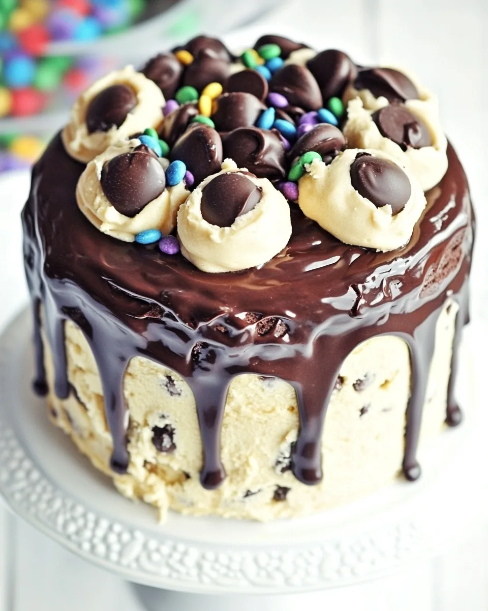Chocolate Cookie Dough Cake