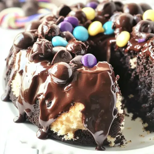 Chocolate Cookie Dough Cake