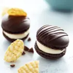Chocolate Covered Potato Chip Macarons