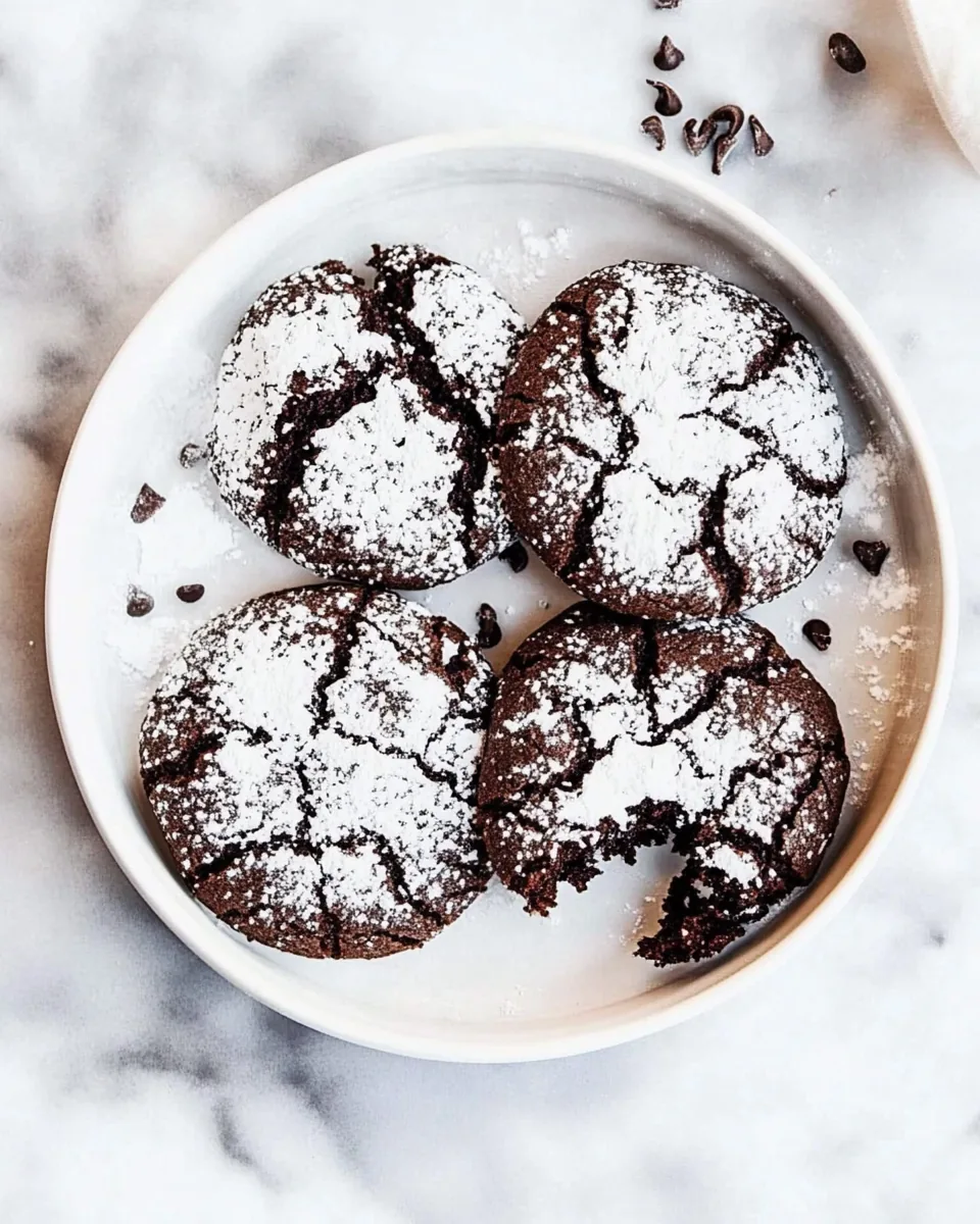 Chocolate Crinkle Cookies