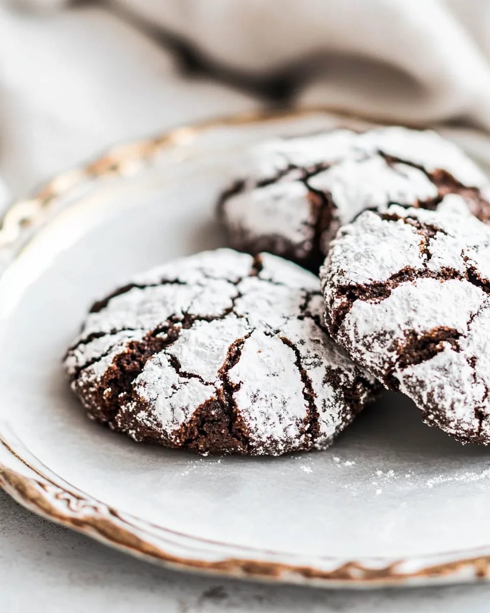 Chocolate Crinkle Cookies
