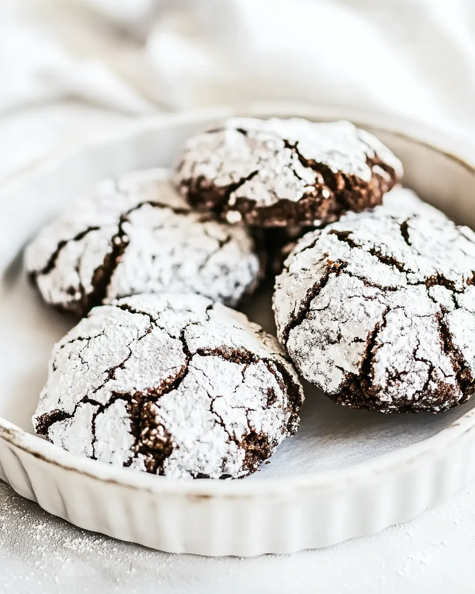 Chocolate Crinkle Cookies