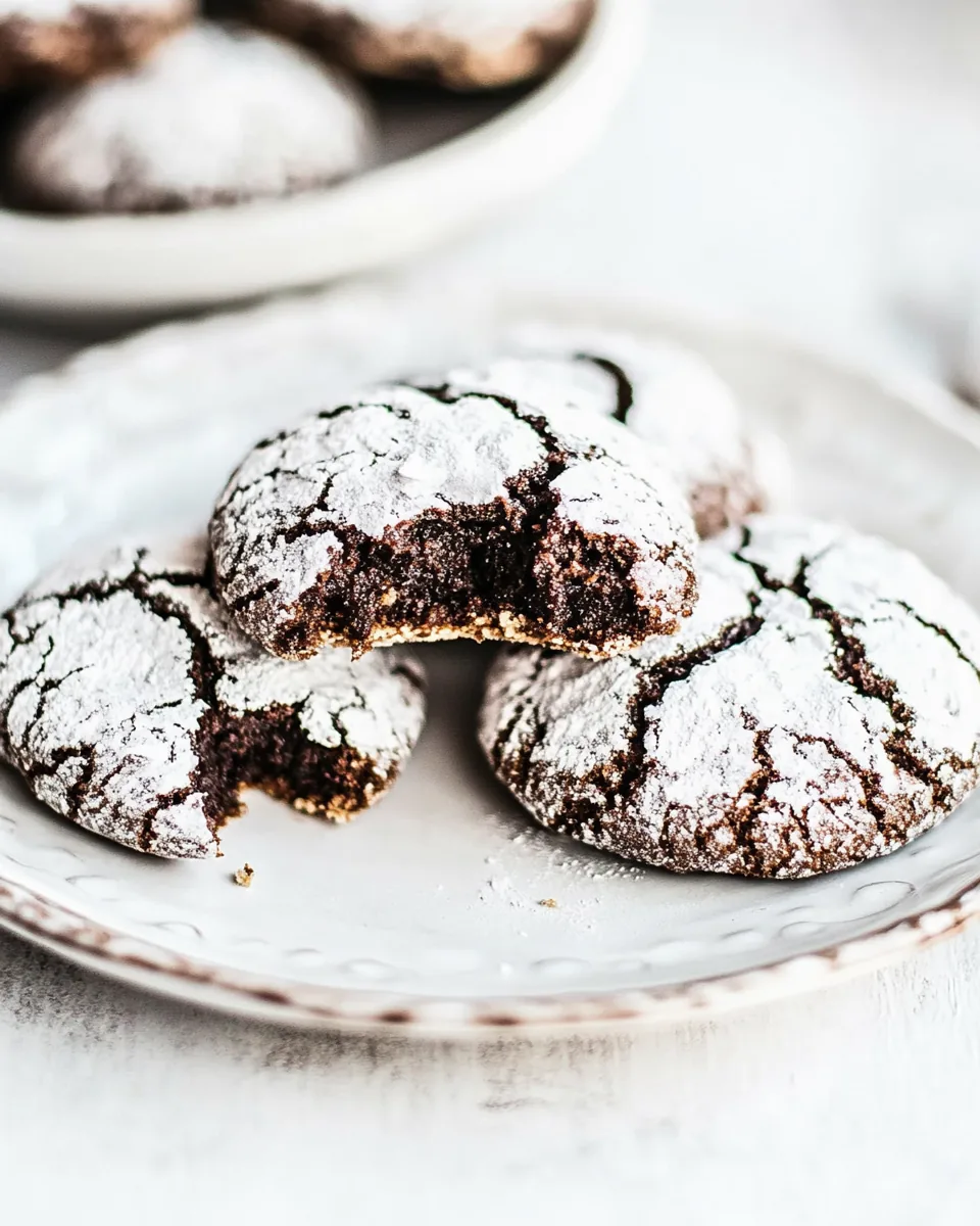 Chocolate Crinkle Cookies