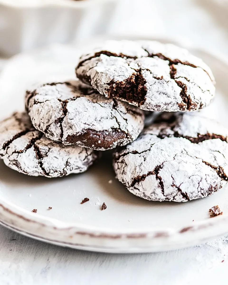 Chocolate Crinkle Cookies