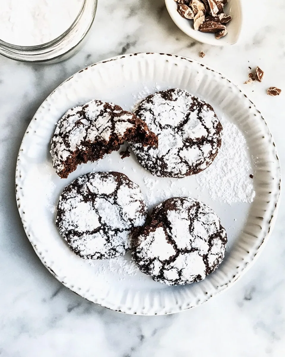 Chocolate Crinkle Cookies