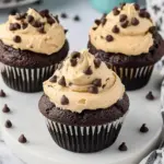 Chocolate Cupcakes with Cream Cheese Cookie Dough Frosting