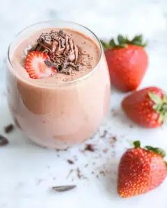 Chocolate Dipped Strawberry Smoothie