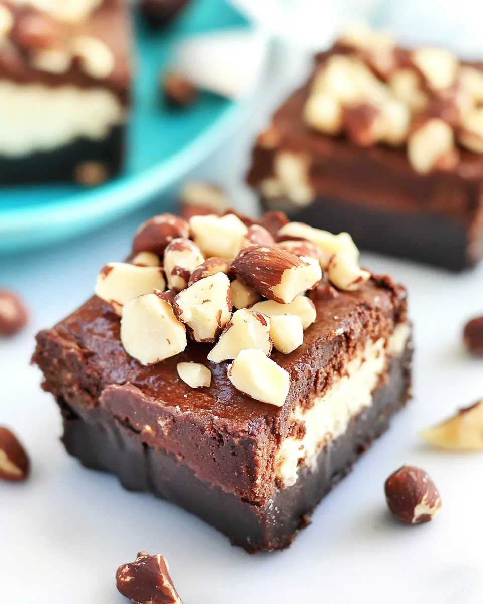 Chocolate Hazelnut Cheesecake Bars