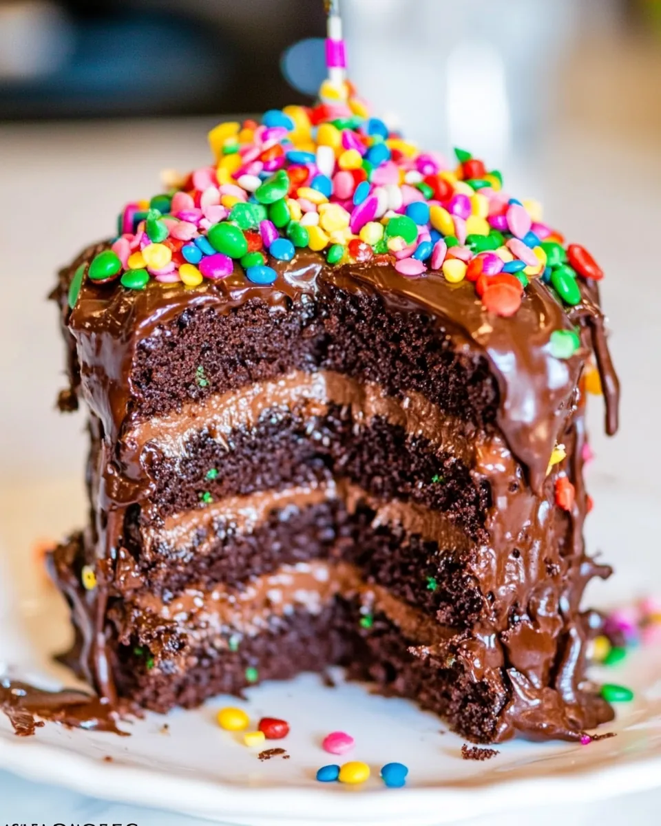 Chocolate Hot Fudge Mini Layer Cake