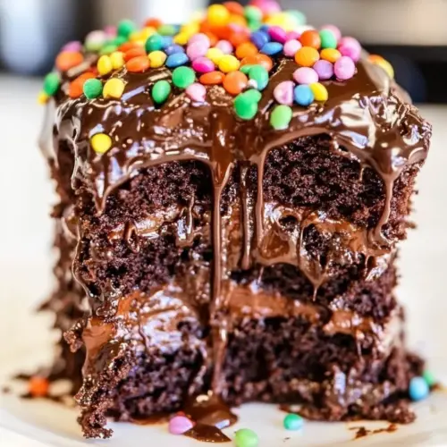 Chocolate Hot Fudge Mini Layer Cake