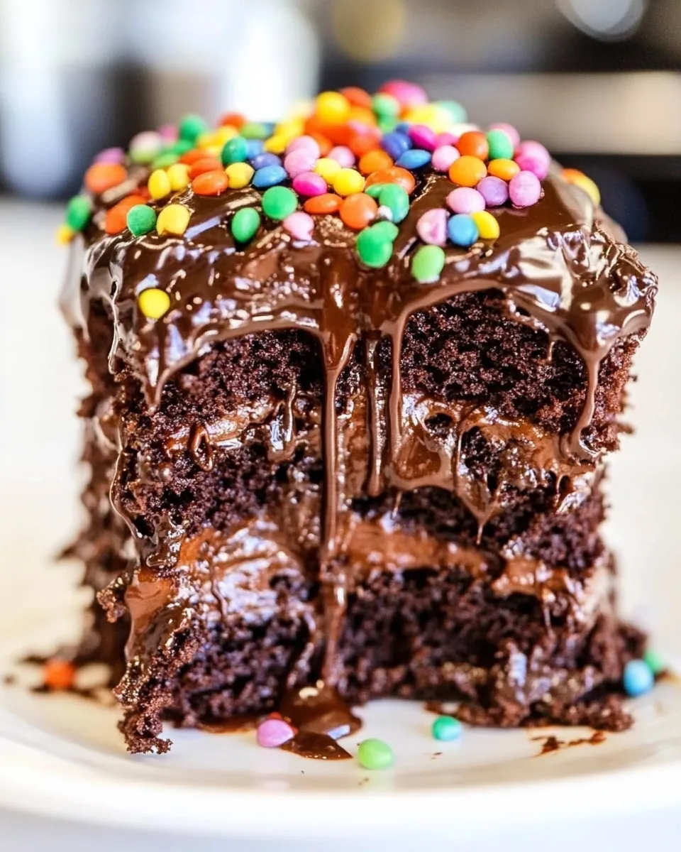 Chocolate Hot Fudge Mini Layer Cake