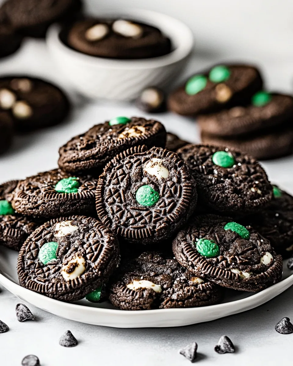Chocolate Mint Oreo Cookies