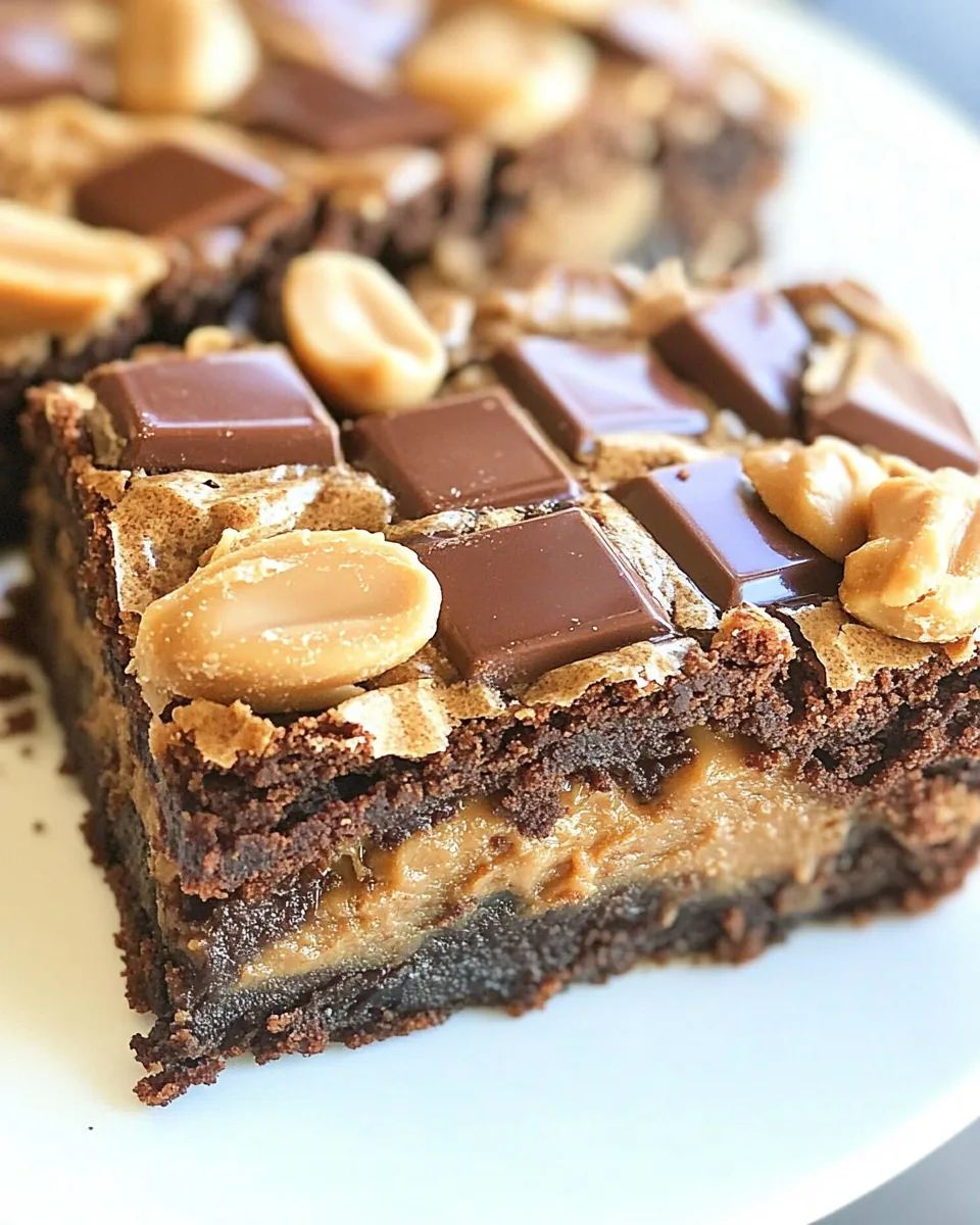 Chocolate Peanut Butter Brownies