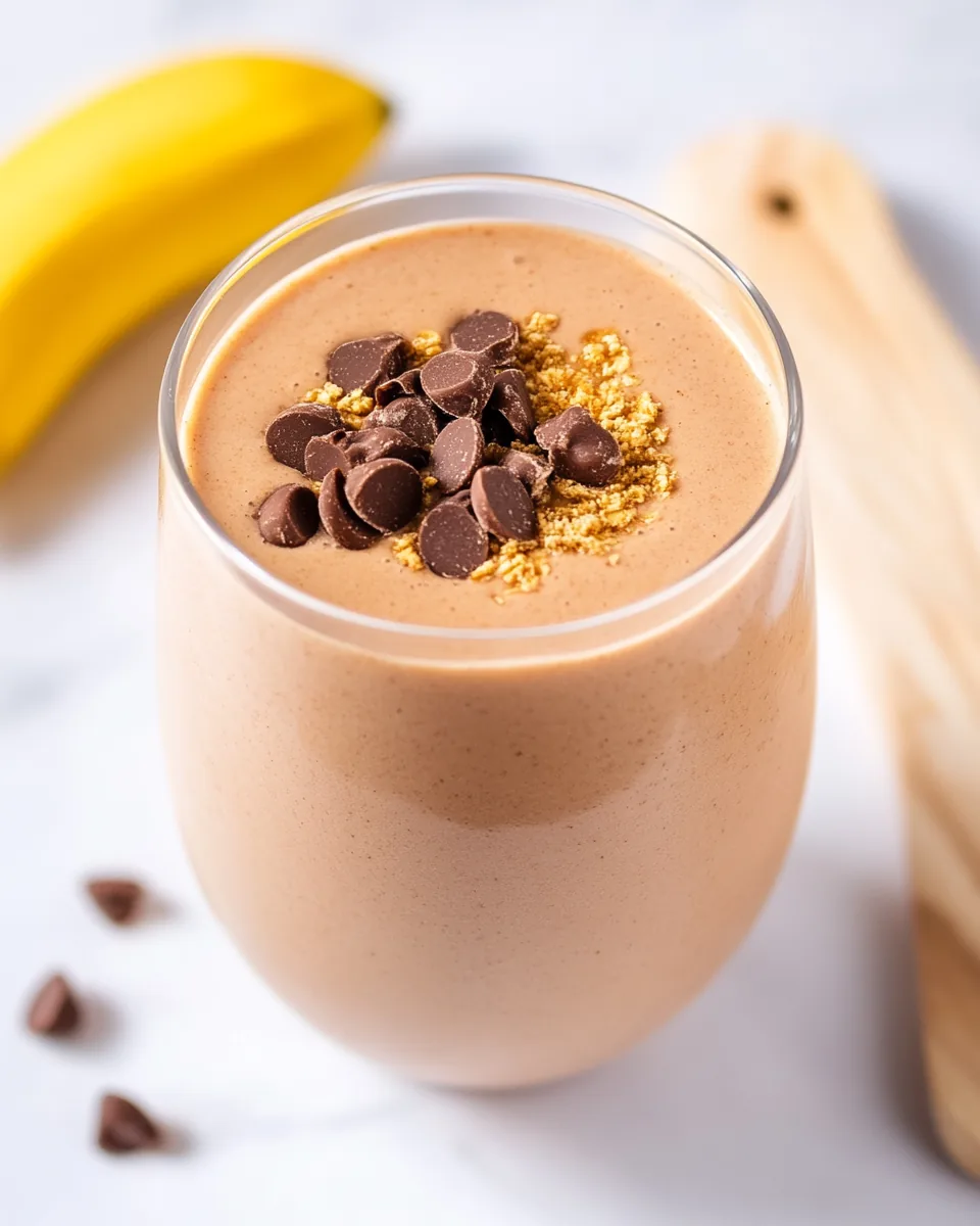 Chocolate Peanut Butter Protein Smoothie