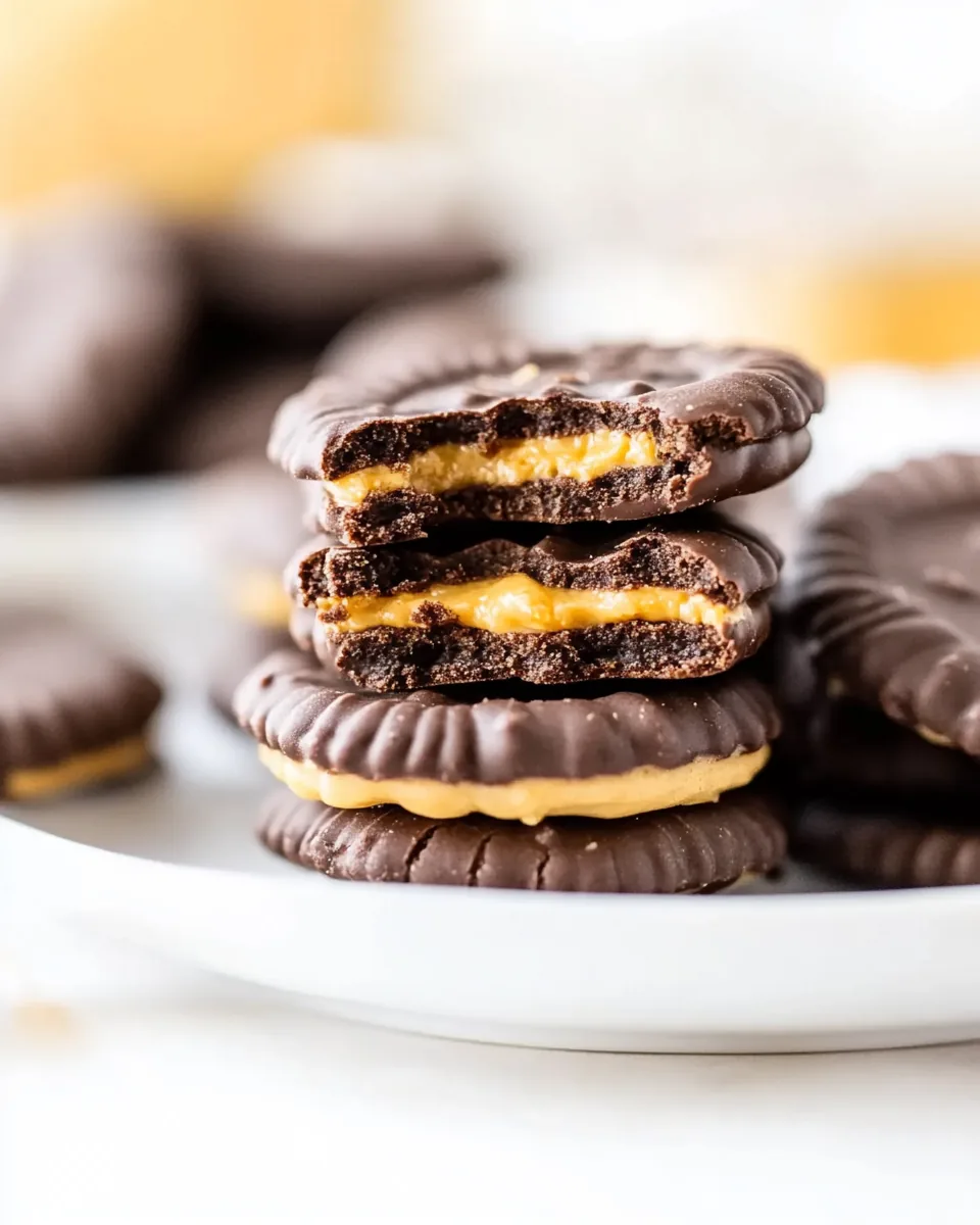 Chocolate Peanut Butter Ritz Cookies