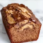 Chocolate Peanut Swirled Banana Bread