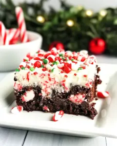 Chocolate Peppermint Poke Cake
