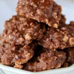Chocolate Toffee No Bake Cookies
