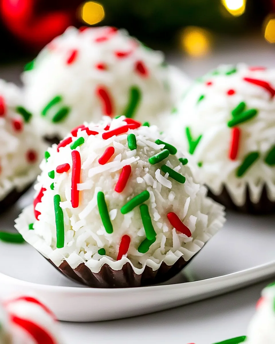 Christmas Coconut Balls