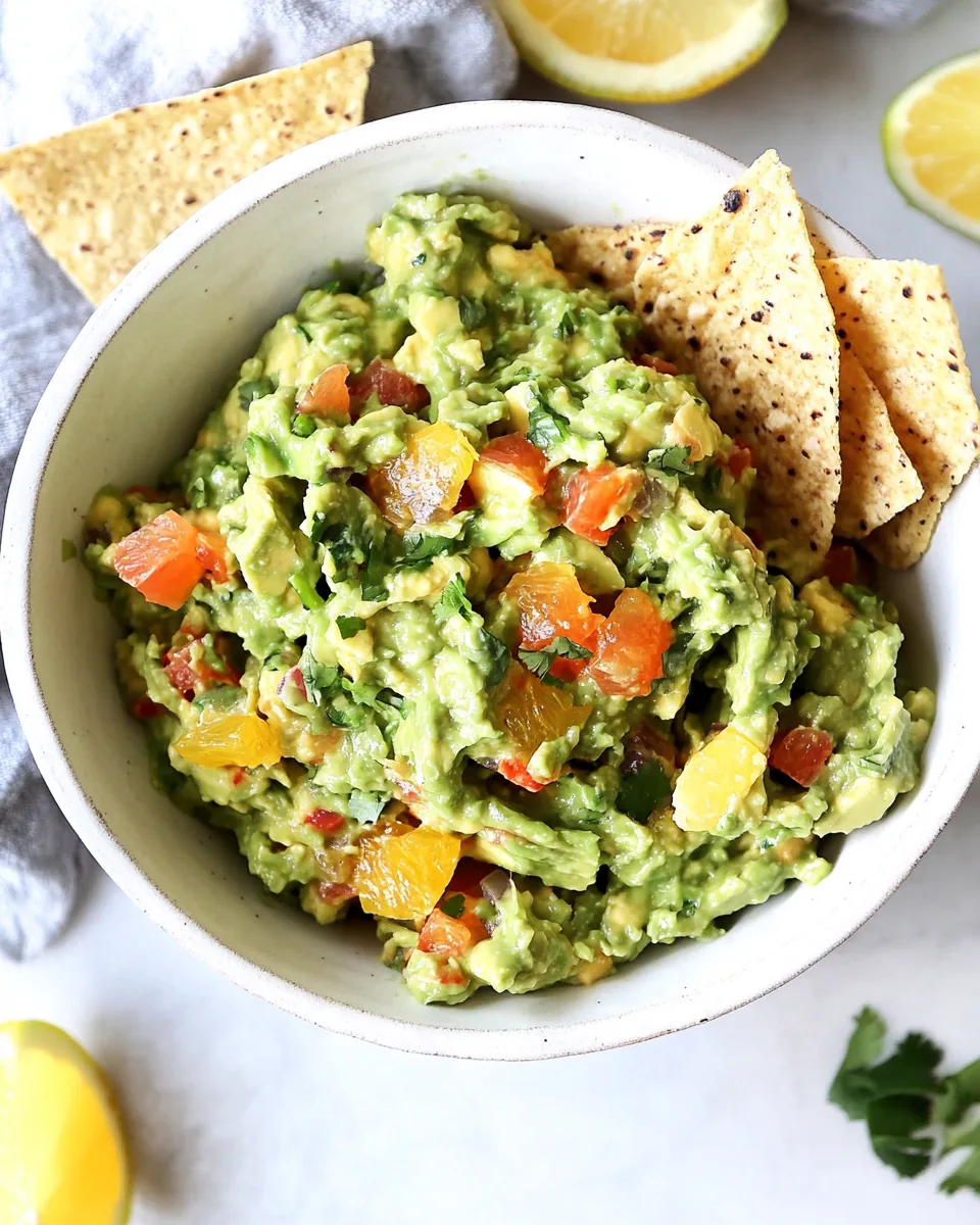 Chunky Citrus Guacamole