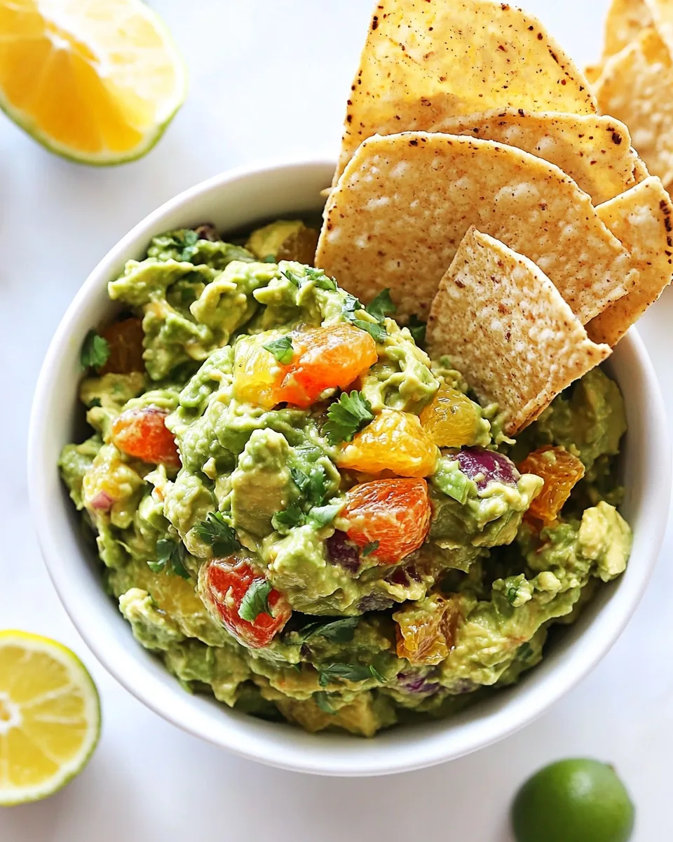 Chunky Citrus Guacamole