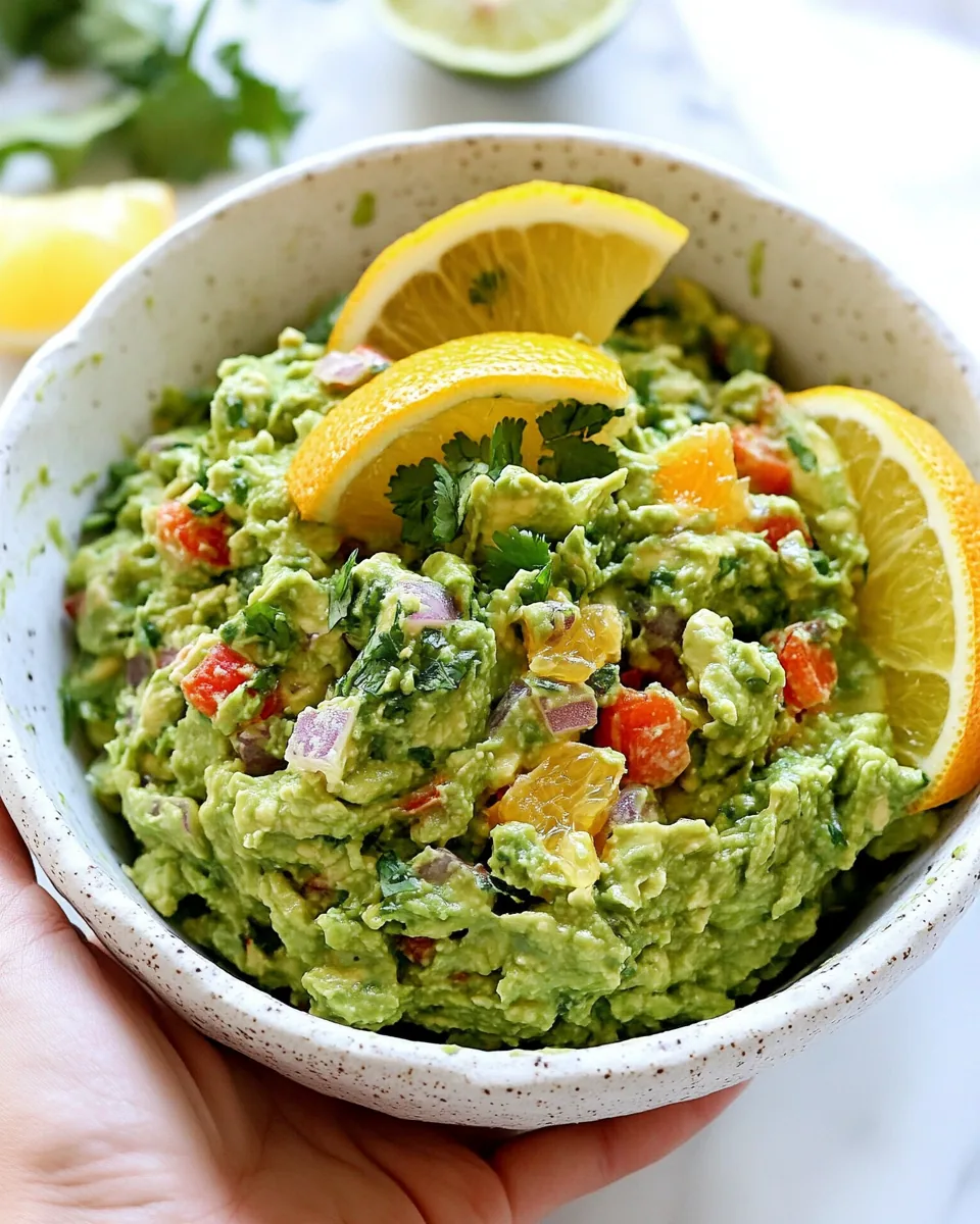Chunky Citrus Guacamole