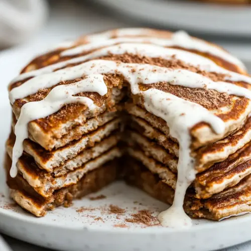 Cinnamon Roll Protein Pancakes