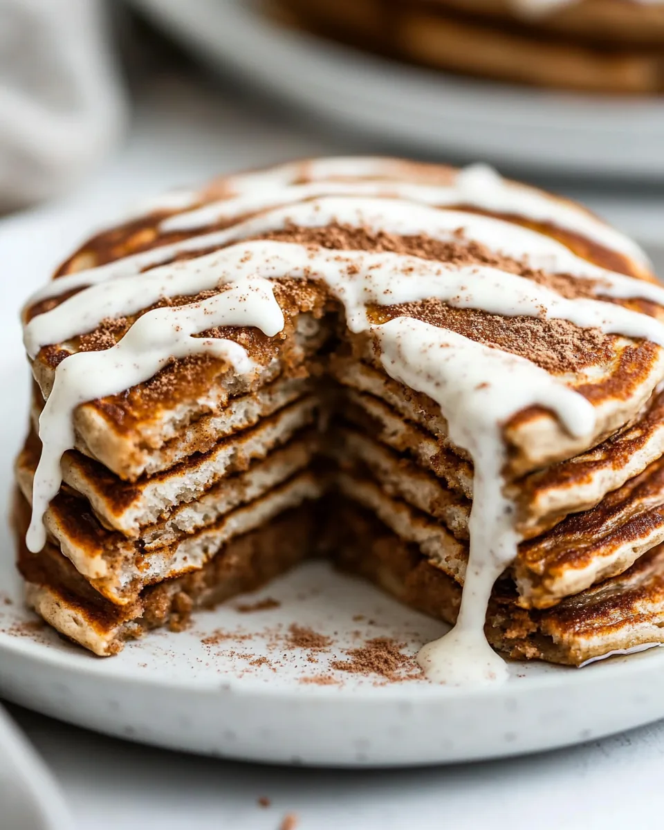 Cinnamon Roll Protein Pancakes