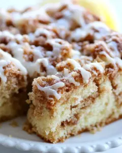 Cinnamon Streusel Coffee Cake