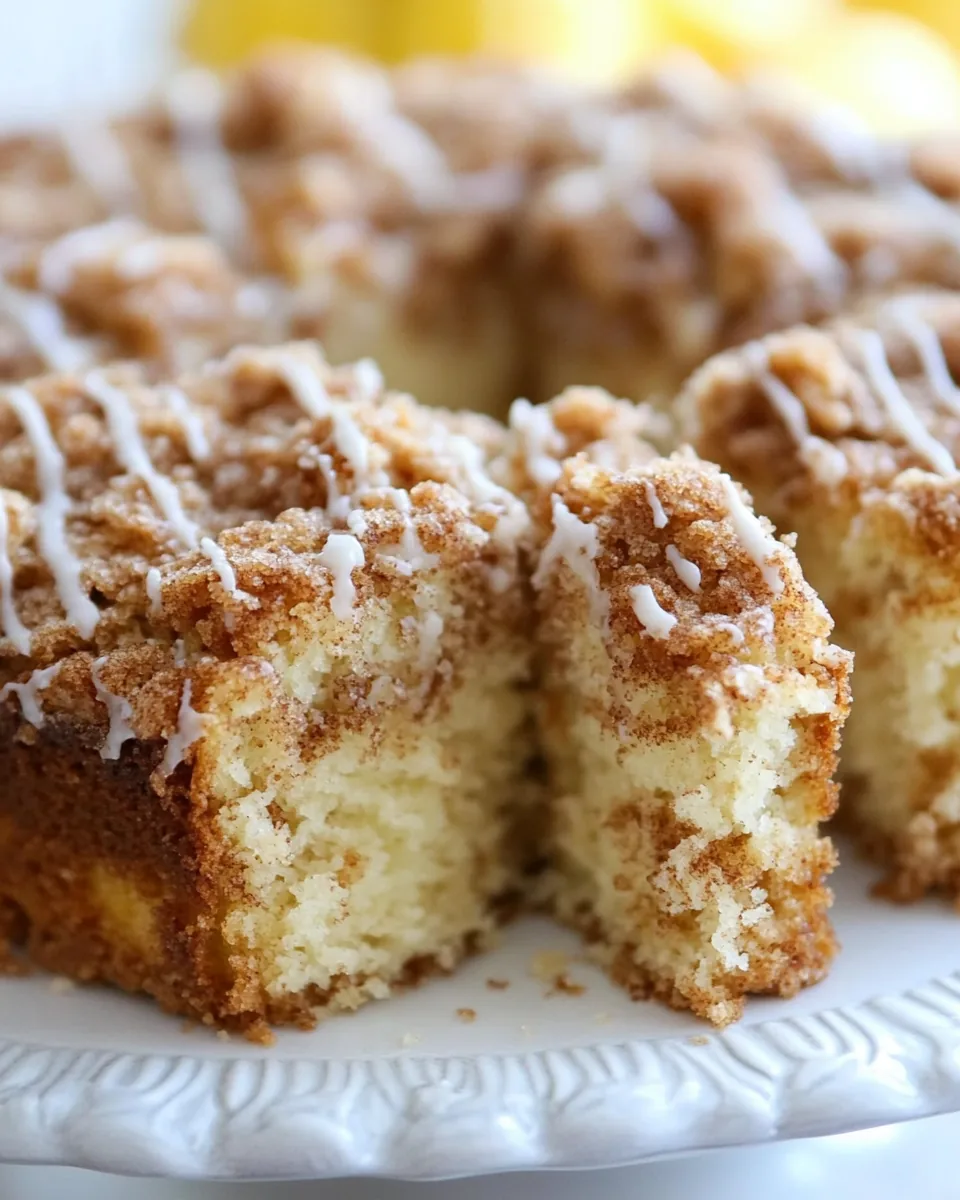Cinnamon Streusel Coffee Cake