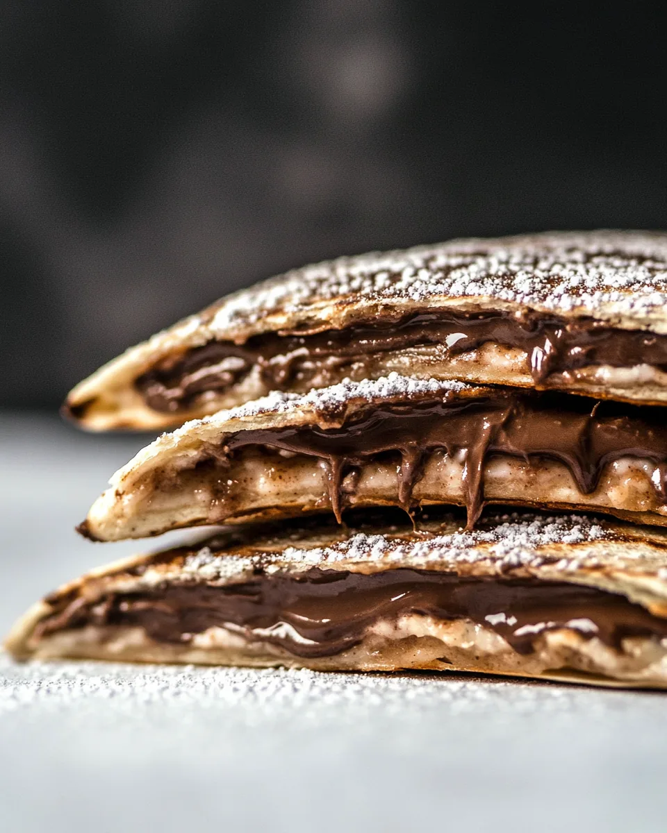 Cinnamon Sugar Nutella Quesadilla